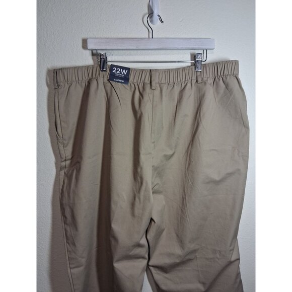 NWT Lands' End Chinos Khakis Pants Business Casual Women's Size 22W - Picture 4 of 8